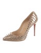 Christian Louboutin Leather Studded Accents Pumps