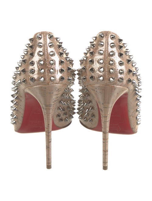 Christian Louboutin Leather Studded Accents Pumps