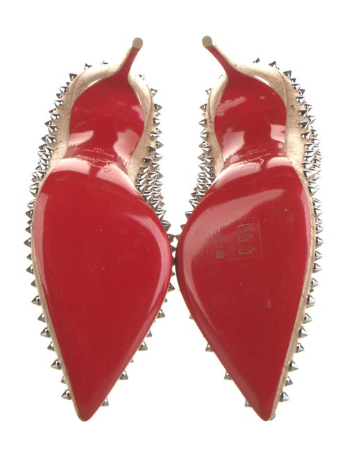 Christian Louboutin Leather Studded Accents Pumps