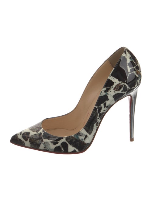 Christian Louboutin Patent Leather Printed Pumps
