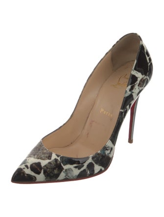 Christian Louboutin Patent Leather Printed Pumps