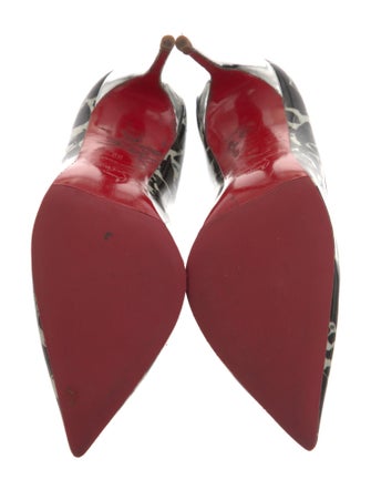 Christian Louboutin Patent Leather Printed Pumps
