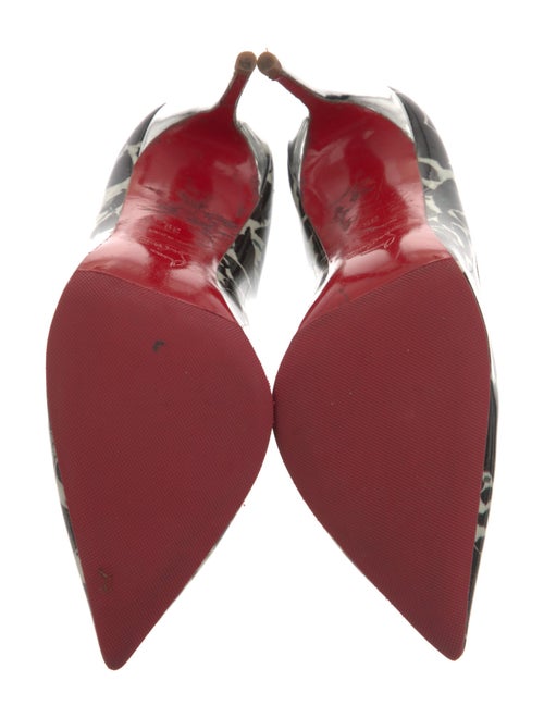 Christian Louboutin Patent Leather Printed Pumps