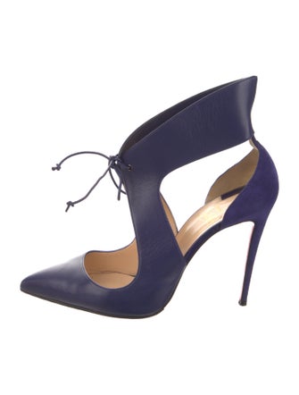 Christian Louboutin Ferme Rouge 100 Leather Pumps