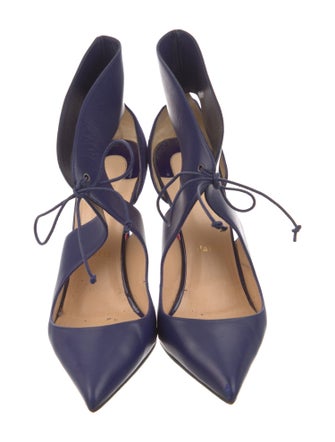 Christian Louboutin Ferme Rouge 100 Leather Pumps