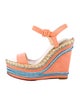 Christian Louboutin Nubuck Braided Accents Espadrilles