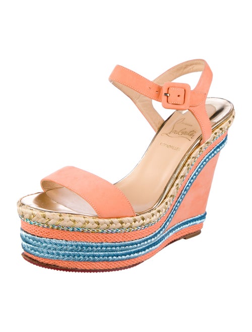 Christian Louboutin Nubuck Braided Accents Espadrilles