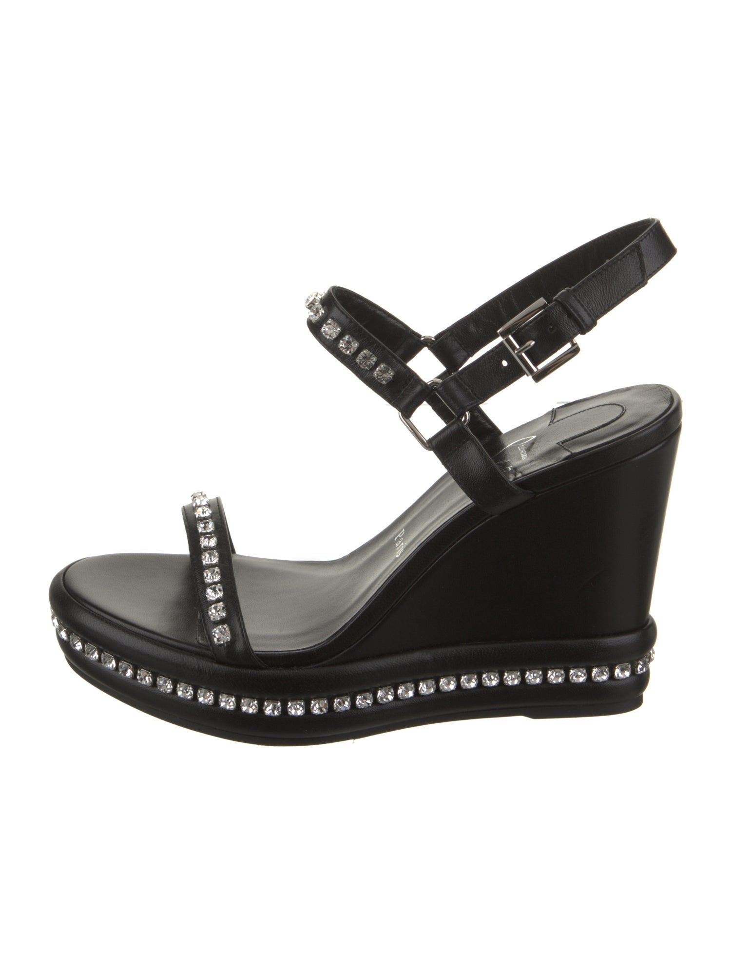 Christian Louboutin Leather Slingback Sandals