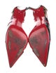 Christian Louboutin Patent Leather Animal Print D'Orsay Pumps