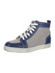 Christian Louboutin Canvas Colorblock Pattern Sneakers