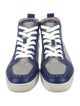Christian Louboutin Canvas Colorblock Pattern Sneakers