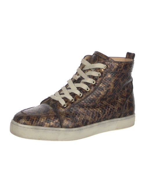 Christian Louboutin Snakeskin Animal Print Sneakers
