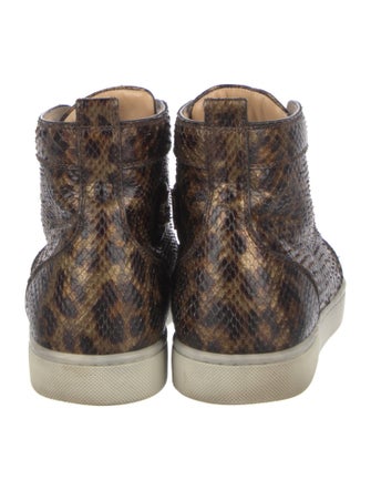 Christian Louboutin Snakeskin Animal Print Sneakers