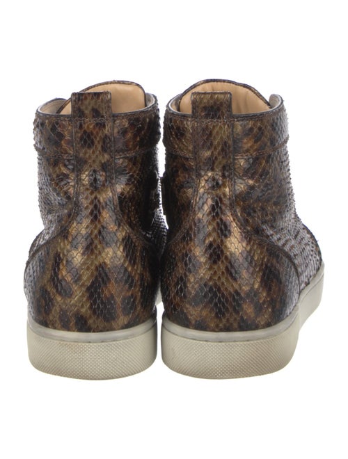 Christian Louboutin Snakeskin Animal Print Sneakers