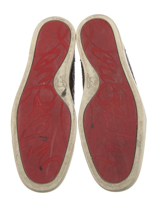 Christian Louboutin Snakeskin Animal Print Sneakers