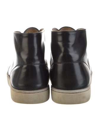 Christian Louboutin Leather Colorblock Pattern Sneakers