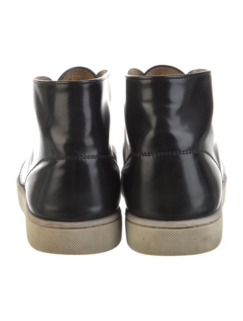 Christian Louboutin Leather Colorblock Pattern Sneakers