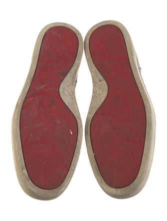 Christian Louboutin Leather Colorblock Pattern Sneakers