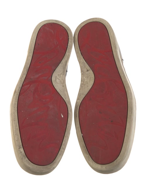 Christian Louboutin Leather Colorblock Pattern Sneakers