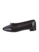 Christian Louboutin Patent Leather Bow Accents Ballet Flats