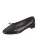 Christian Louboutin Patent Leather Bow Accents Ballet Flats