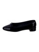 Christian Louboutin Patent Leather Bow Accents Ballet Flats