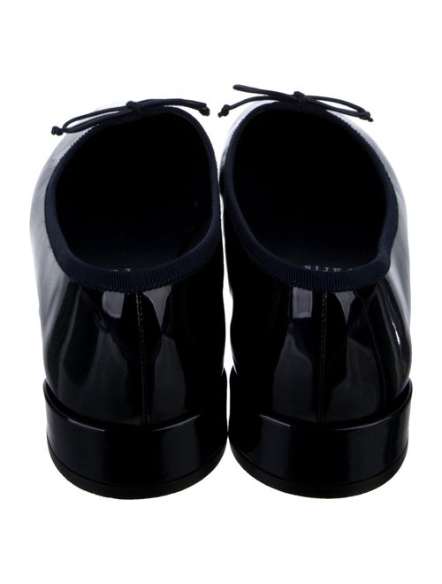 Christian Louboutin Patent Leather Bow Accents Ballet Flats