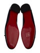 Christian Louboutin Patent Leather Bow Accents Ballet Flats