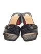 Christian Louboutin Embossed Leather Slides