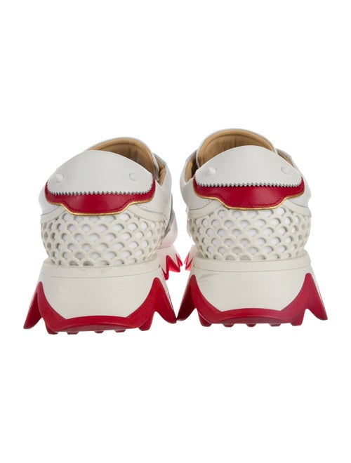 Christian Louboutin Spike Accents Leather Sneakers