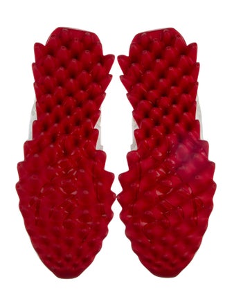 Christian Louboutin Spike Accents Leather Sneakers