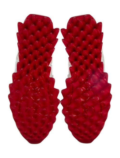 Christian Louboutin Spike Accents Leather Sneakers