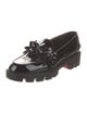Christian Louboutin Spike Accents Patent Leather Loafers