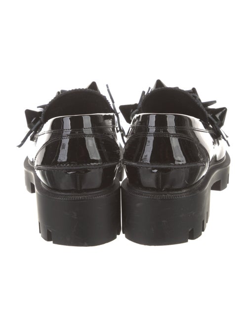 Christian Louboutin Spike Accents Patent Leather Loafers