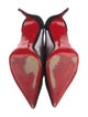 Christian Louboutin Suede Mesh Accents Pumps