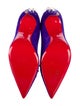 Christian Louboutin Suede Crystal Embellishments Pumps