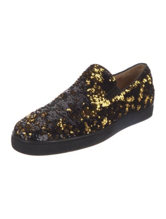 Christian Louboutin Sequins Printed Sneakers