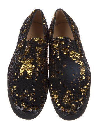 Christian Louboutin Sequins Printed Sneakers