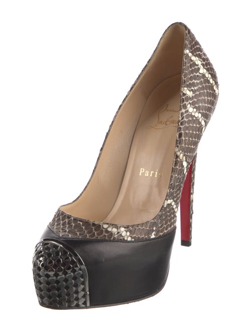 Christian Louboutin Snakeskin Animal Print Pumps