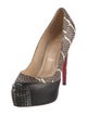 Christian Louboutin Snakeskin Animal Print Pumps