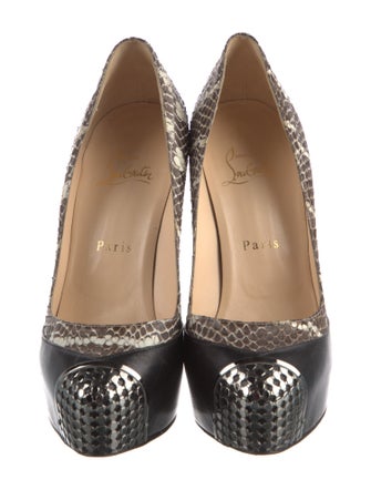 Christian Louboutin Snakeskin Animal Print Pumps