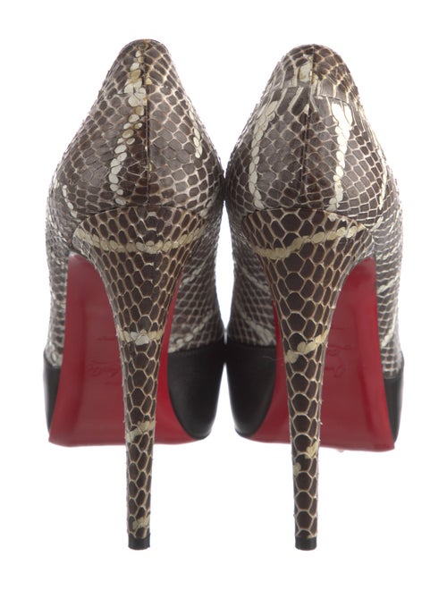 Christian Louboutin Snakeskin Animal Print Pumps