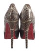 Christian Louboutin Snakeskin Animal Print Pumps