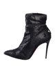 Christian Louboutin Sequins Glitter Accents Boots