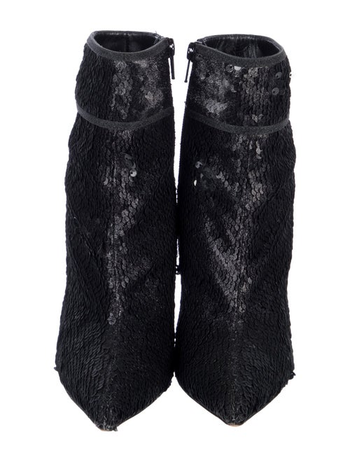 Christian Louboutin Sequins Glitter Accents Boots