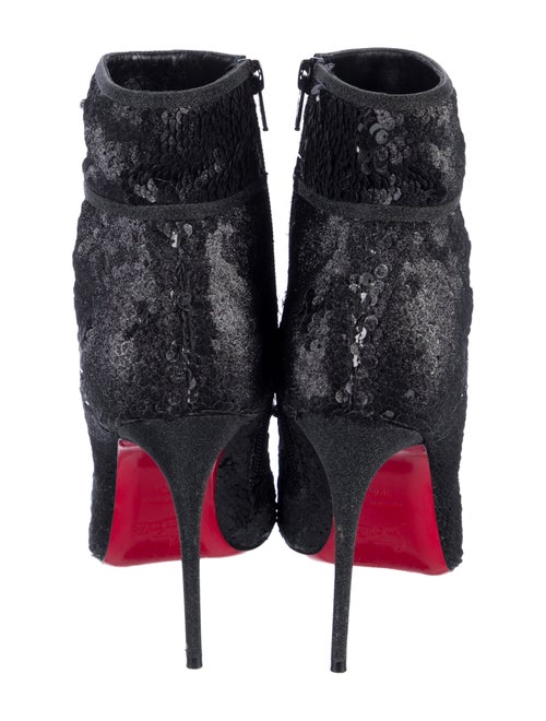 Christian Louboutin Sequins Glitter Accents Boots
