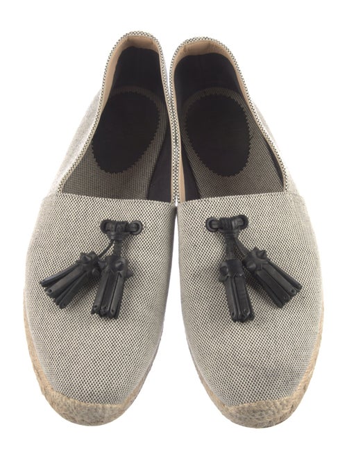 Christian Louboutin Spike Accents Canvas Espadrilles