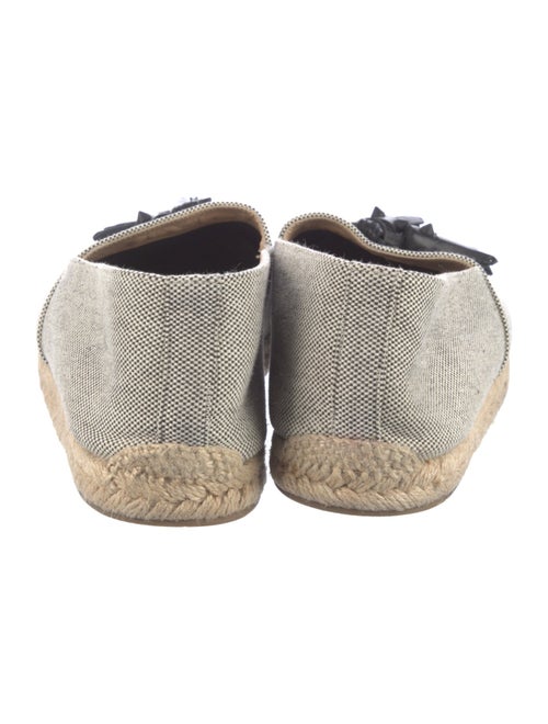 Christian Louboutin Spike Accents Canvas Espadrilles