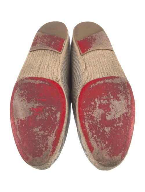 Christian Louboutin Spike Accents Canvas Espadrilles