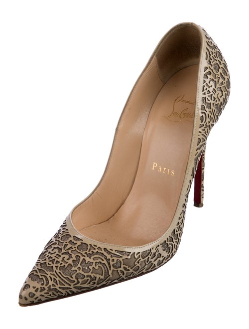 Christian Louboutin Patent Leather Patterned Pumps